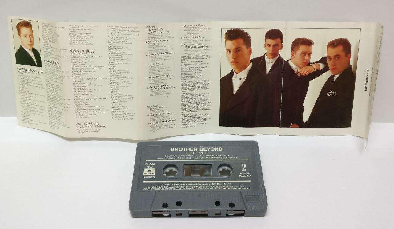 Brother Beyond Get Even 1988 Rare Malaysia Cassette (CT166)