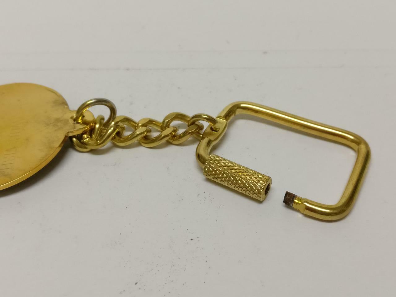 LP888 Vintage Singapore Army Air Force RSAF 1999 Gold Tone Keychain Keyring F/S (B656)