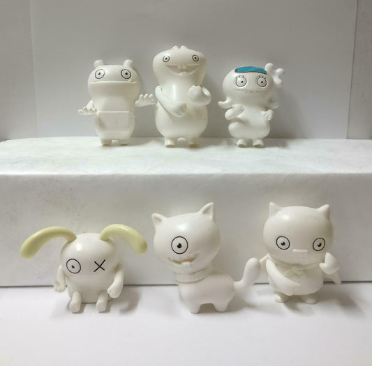 Singapore McDonalds White Ugly Dolls Cute Figure Toys x6 Lot F/S (FTY011) *F