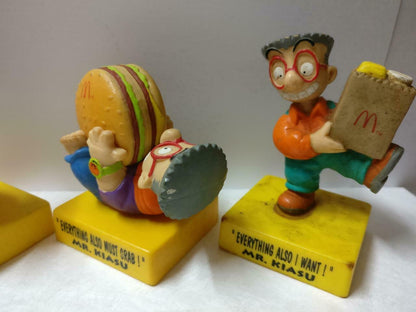 Singapore McDonalds Mr. Kiasu Burger Fries Figure Toys x7 Lot F/S (FTY015) *30
