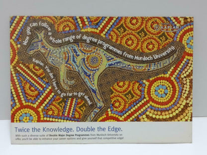 LUCKYPIGEON888 Kaplan Aboriginal Kangaroo Art Color Singapore Postcard (E0057)