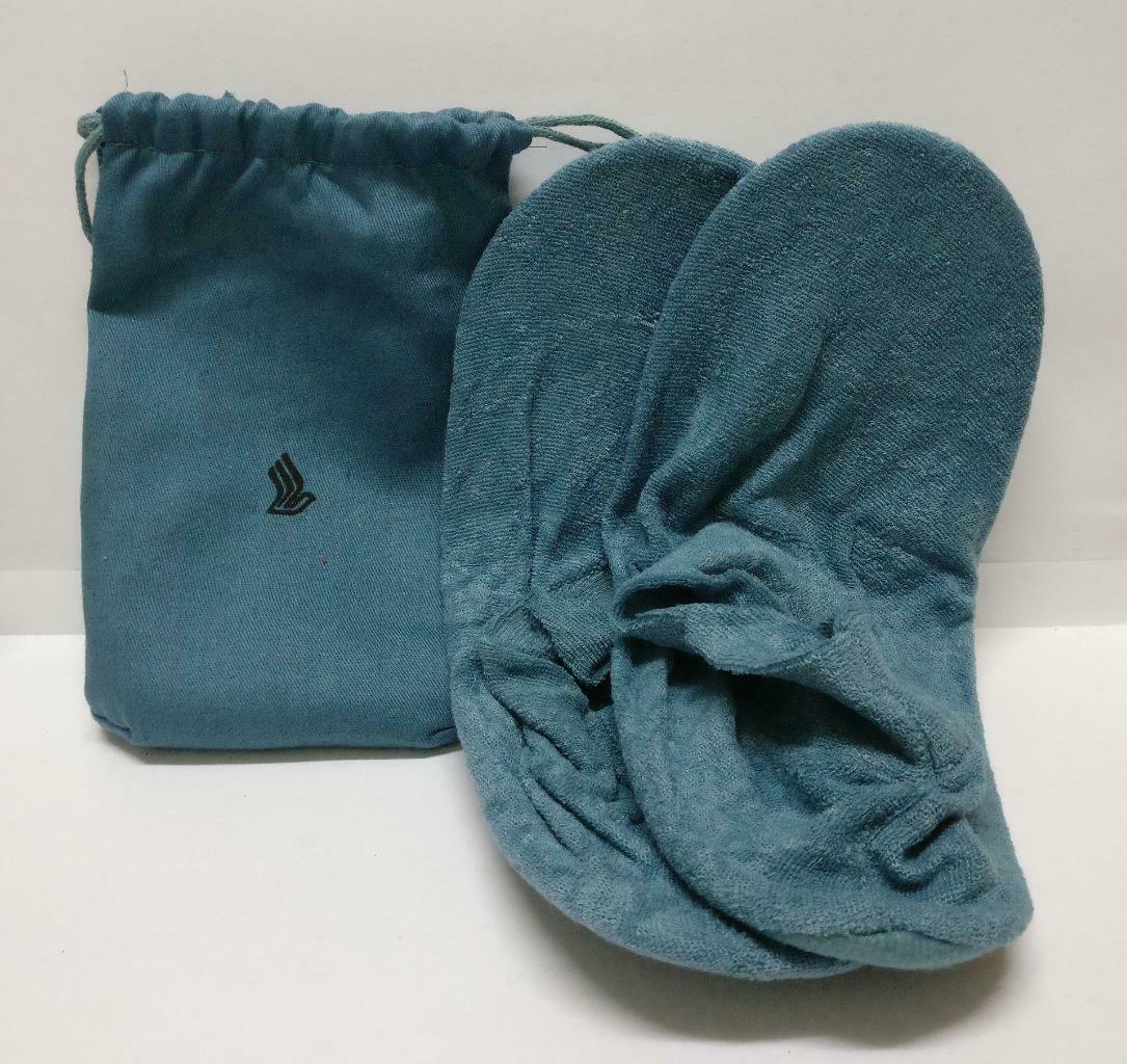 SIA Singapore Airlines Blue Bedroom Slippers w/ Pouch F/S (A2133)