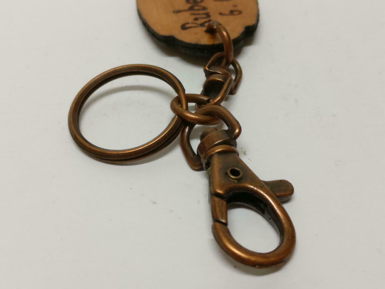 LP888 Cute Japanese Doraemon Handmade Name Engraved Wooden Keychain Keyring F/S B767