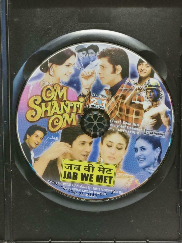 India Bollywood Hindi 2 IN 1 Movie Om Shanti Om Shah Rukh Khan DVD EngSub CD1005