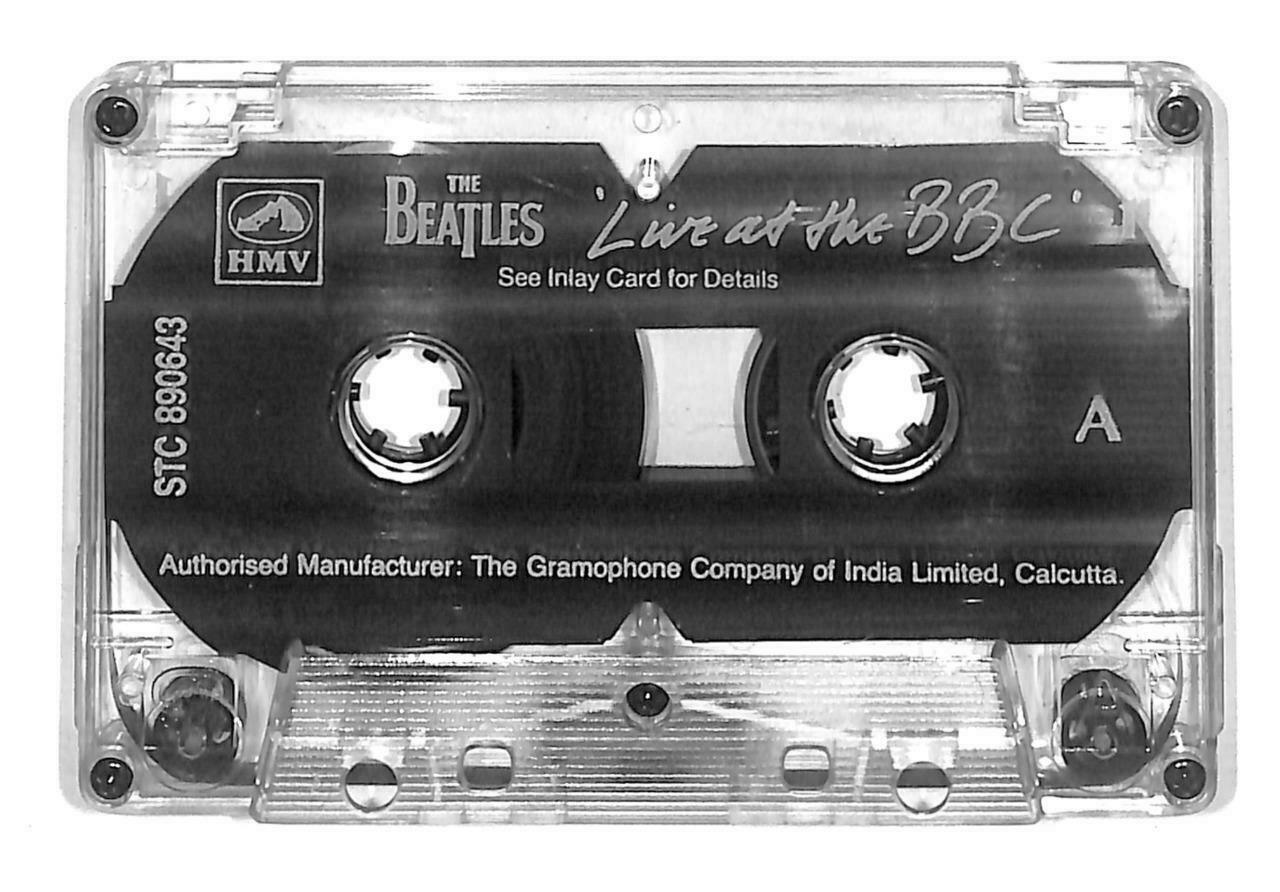 The Beatles Live At The BBC Rare HMV India Calcutta English Cassette x2 CT876