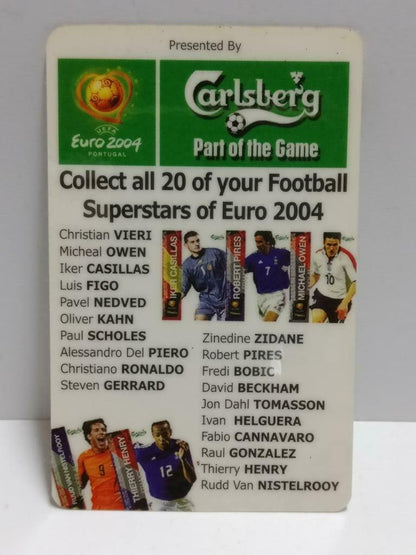 Netherlands Rund Van Nistelrooy Football Euro 2004 Carlsberg Card F/S (A2397)