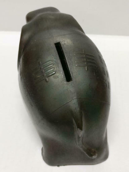 Rare 70's Vintage 崇僑銀行 Singapore Chung Khiaw Bank UOB Coin Bank Elephant (A1651)