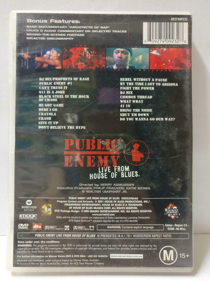 Public Enemy Live From House Of Blues U.S. Poison Tour Australia DVD (CD851)