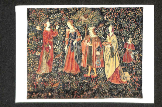 LUCKYPIGEON Seigneuriale Tapisserie French Renaissance Costume Postcard (C1640)