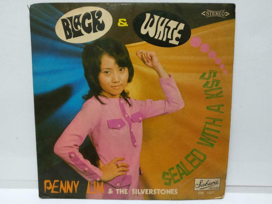 Rare Singapore Penny Lim & The Silverstones Black & White English EP 7" (EP032)