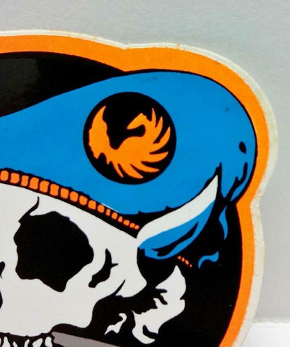 Vintage 80’s Sticker Neon Skull Sticker F/S (A799)