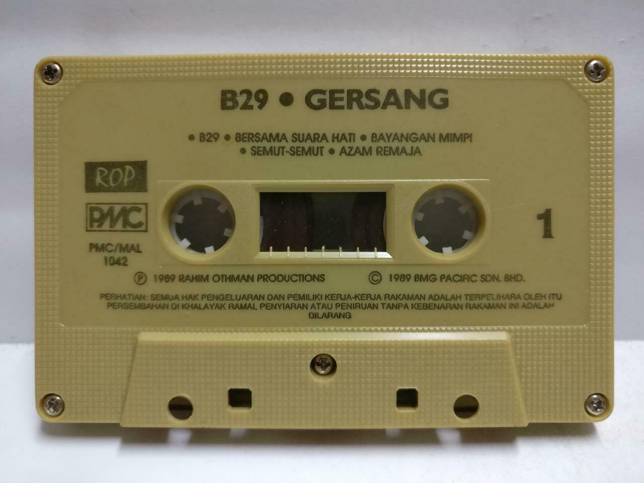 Malay Heavy Metal Band B29 Gersang 1989 Rare Malaysia Melayu Cassette CT730