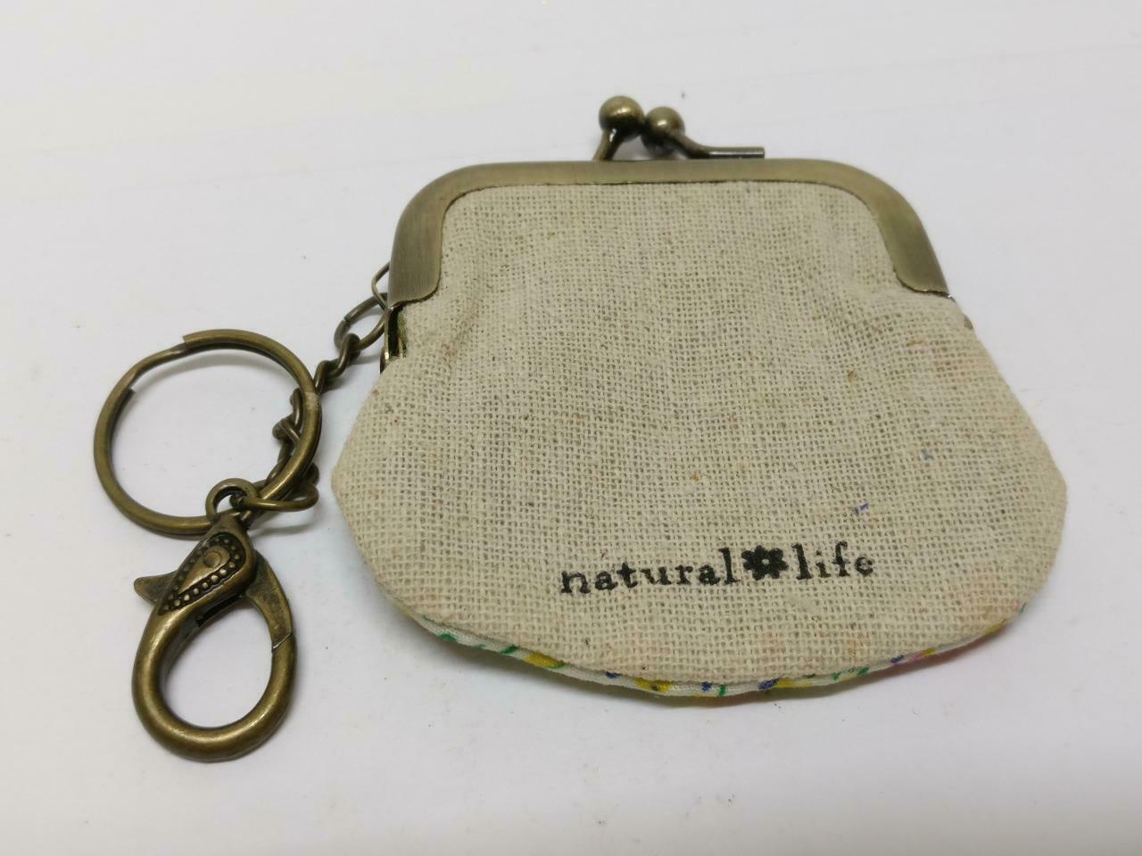 LP888 Vintage Handmade Friends Embriodery Money Coin Pouch Keychain Keyring F/S (B837)