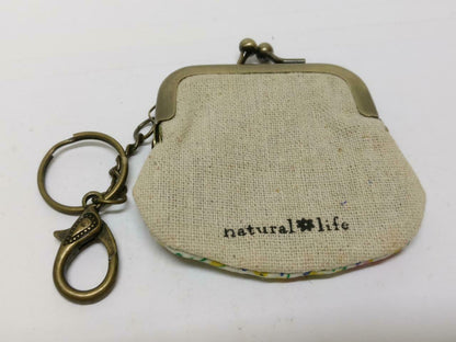LP888 Vintage Handmade Friends Embriodery Money Coin Pouch Keychain Keyring F/S (B837)