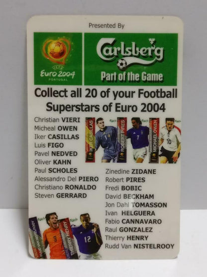 Denmark Jon Dahl Tomasson Football Soccer Euro 2004 Carlsberg CD Card F/S A2392