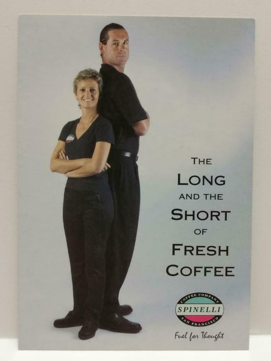 LUCKYPIGEON888 Spinelli Coffee Man & Woman 2004 Singapore Postcard Ad (E0195)
