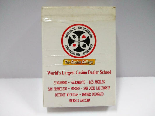 Used AGMI International Casino College Dealer Playing Cards Souvenir (A1504)