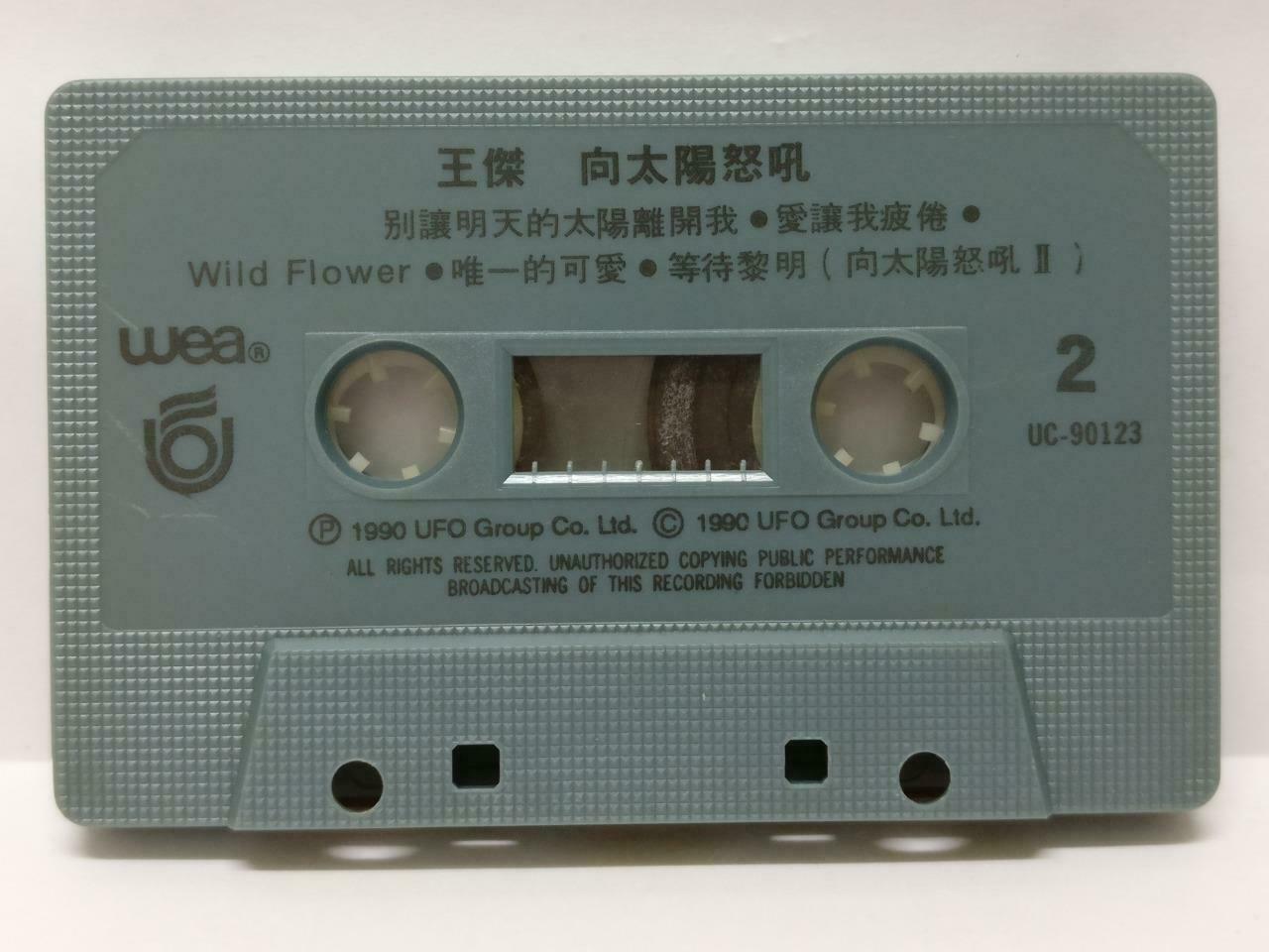 Taiwan Dave Wang Jie 王杰 王傑 向太阳怒吼 卡帶 磁帶 Singapore Chinese Cassette w/ Lyric CT366