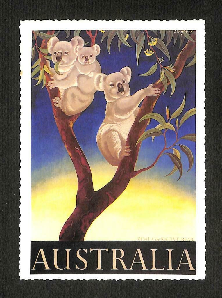 LUCKYPIGEON Australia Sydney Koala Bear Trees Postcard (C1585)