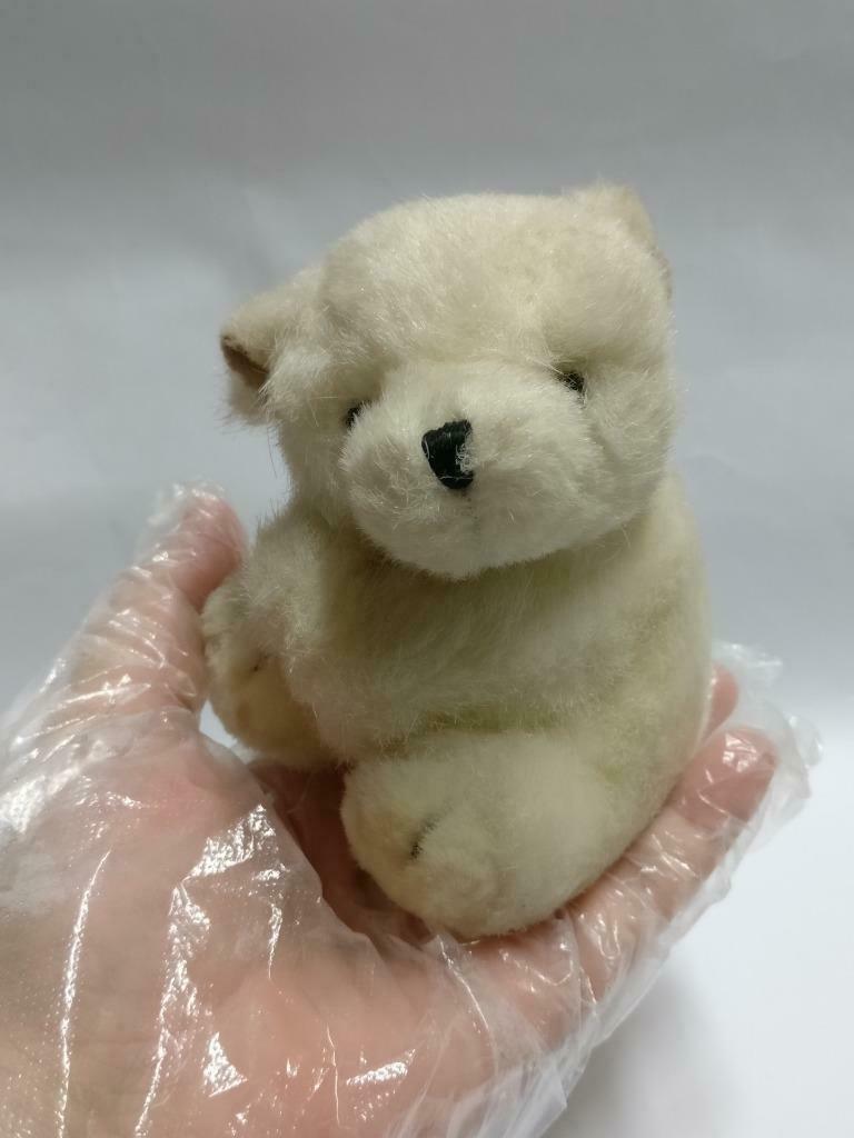 Rare Hans de Beer Little Polar Bear 1995 Mini Tag 4" Plush Soft Toy F/S (PTY133)