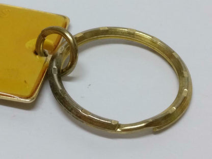 Vintage Australia Sydney 2000 Olympics Gold Tone Metal Keychain Keyring F/S B745