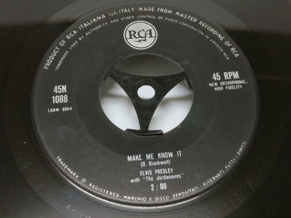 Elvis Presley The Jordanaires It's Now Or Never Italy 7" English EP EP046