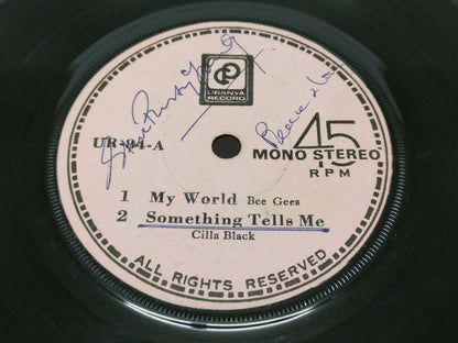 Bee Gees Elvis Presley Cilla Black Rare Cover Label Singapore 7" EP  EP077