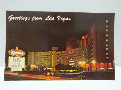 VTG  Riviera Hotel The Strip Las Vegas Nevada Nightview Color USA Postcard P641