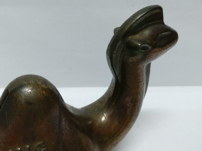 Rare 70's Vintage Singapore 崇僑銀行 Chung Khiaw Bank Coin Bank Bronze Camel (A1653)