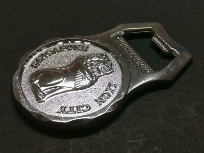 LP888 Rare Vintage Singapore Lion City Souvenir Metal Bottle Opener F/S B968 *2