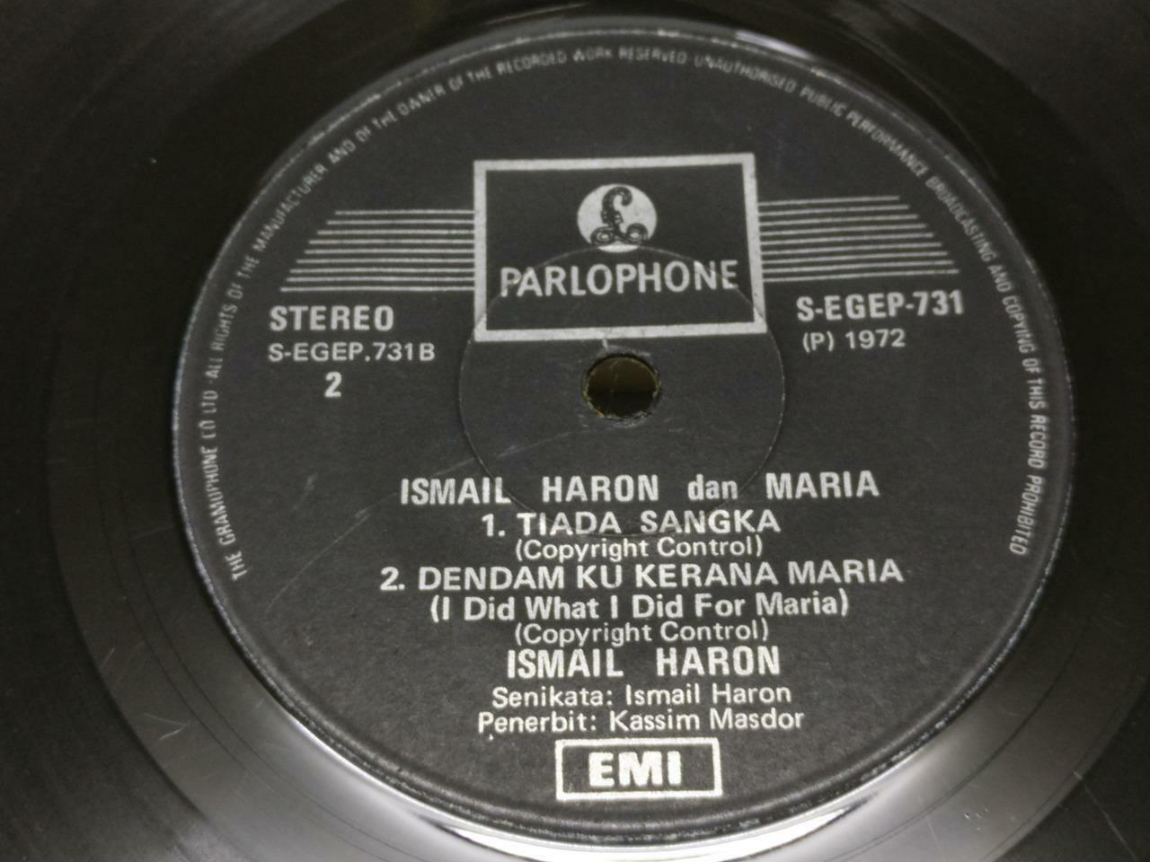 Singapore Malay Ismail Haron Ilham Pujangga 1972 EMI Singapore 7" EP 45RPM EP407