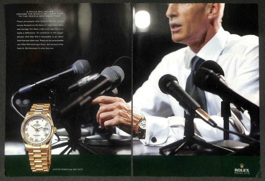 Vintage Rolex Watch Oyster Perpetual Magazine Advertisement Print Ad x 2 (P937)