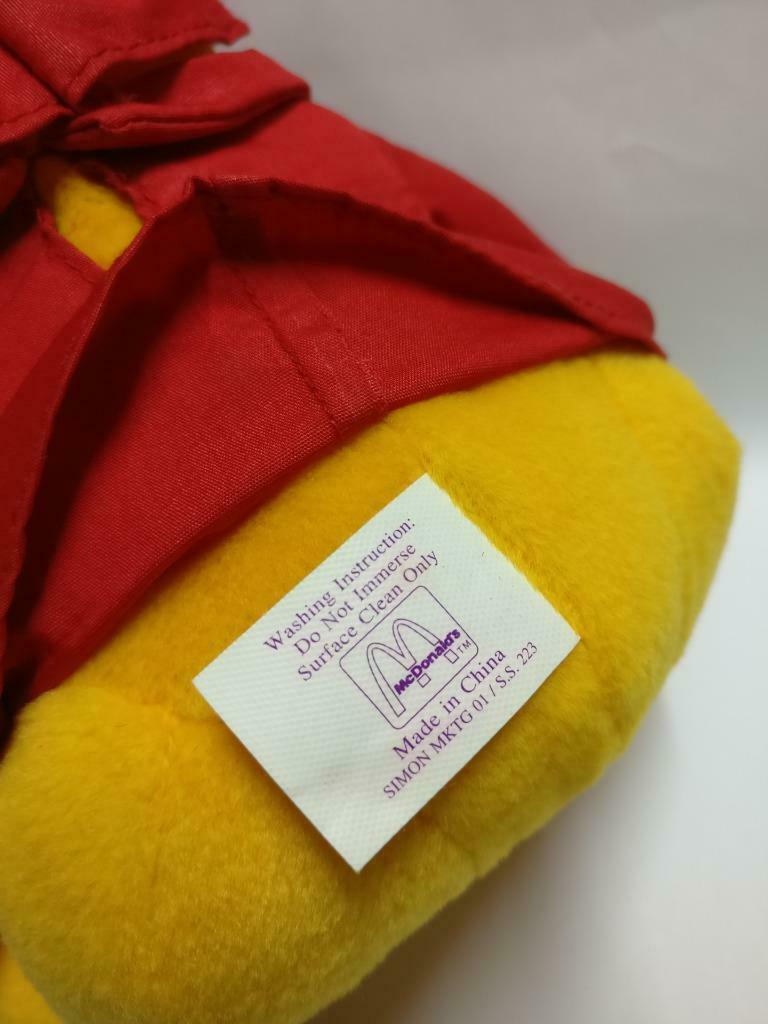 McDonald's Winnie The Pooh Red Raincoat 7" Plush Soft Toy F/S (PTY106)