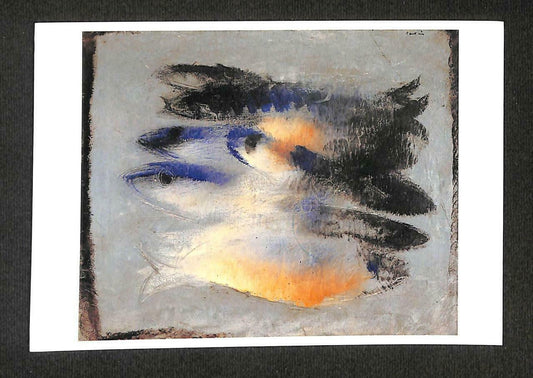 LUCKYPIGEON Jean Fautrier Les Poissons 1927 Painting Postcard (C1730)