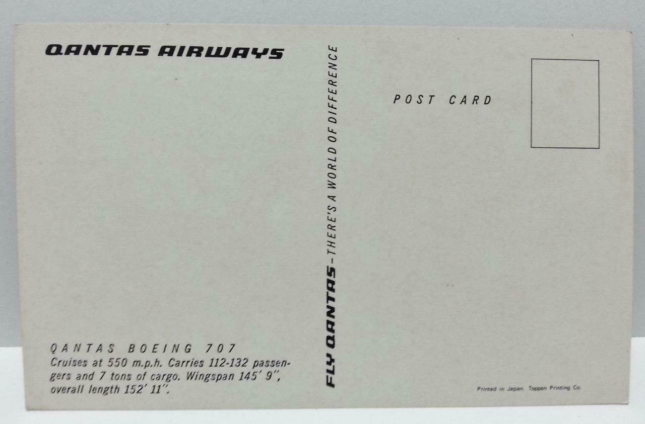 Australia Qantas Airways Airplane Postcard Printed In Japan (AC080)