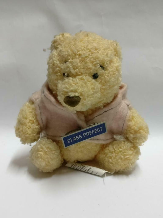 Rare Disney Winnie The Pooh Cute Class Prefect 4" Plush Soft Toy F/S (PTY124)