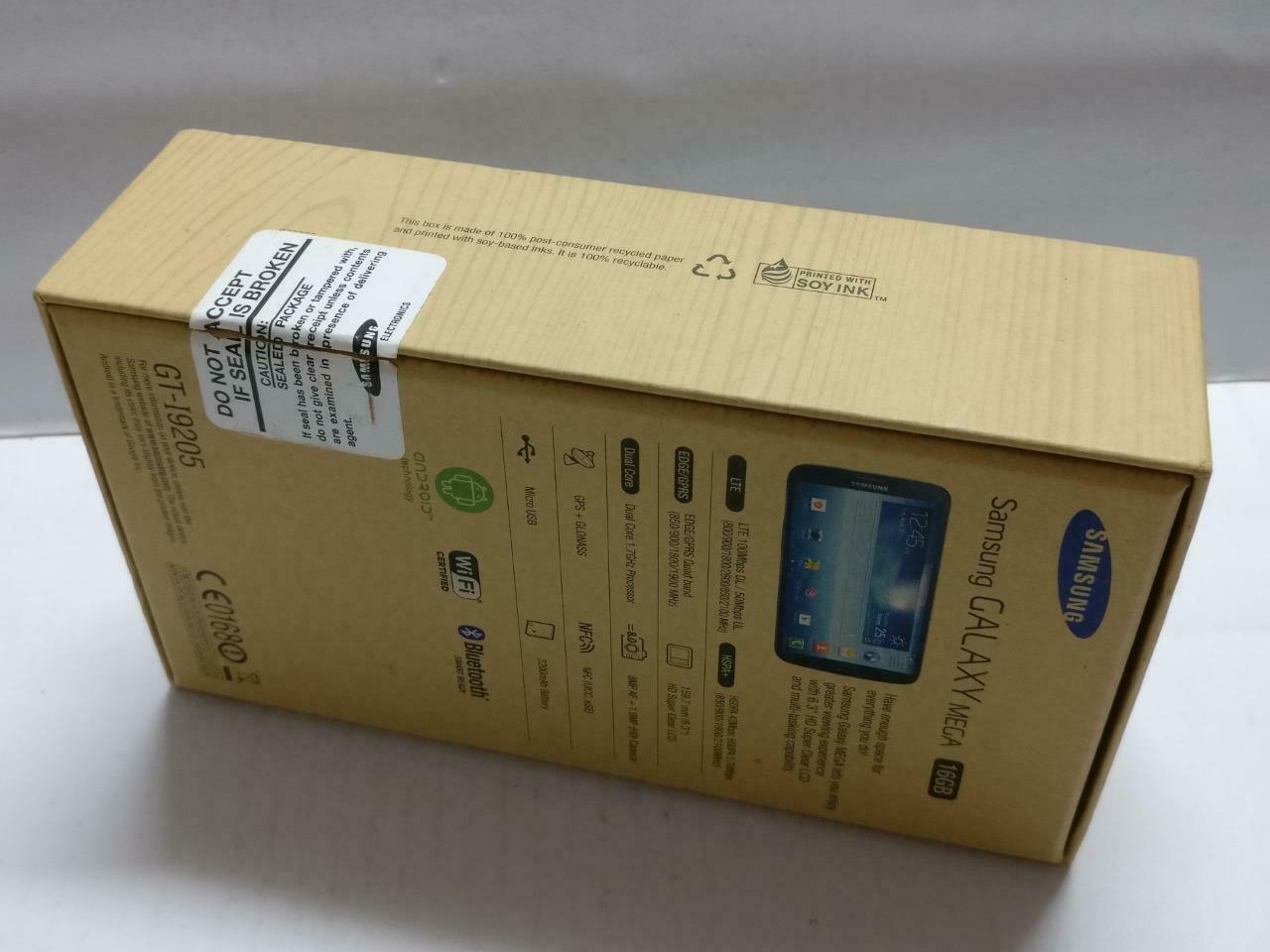 Samsung Galaxy Mega GT19205 16GB W/ Manual Brown Empty Box Only No Phone (BX068)