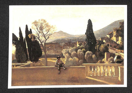 LUCKYPIGEON Corot Tivoli. Les jardins de la villa d'Este Postcard (C1746)