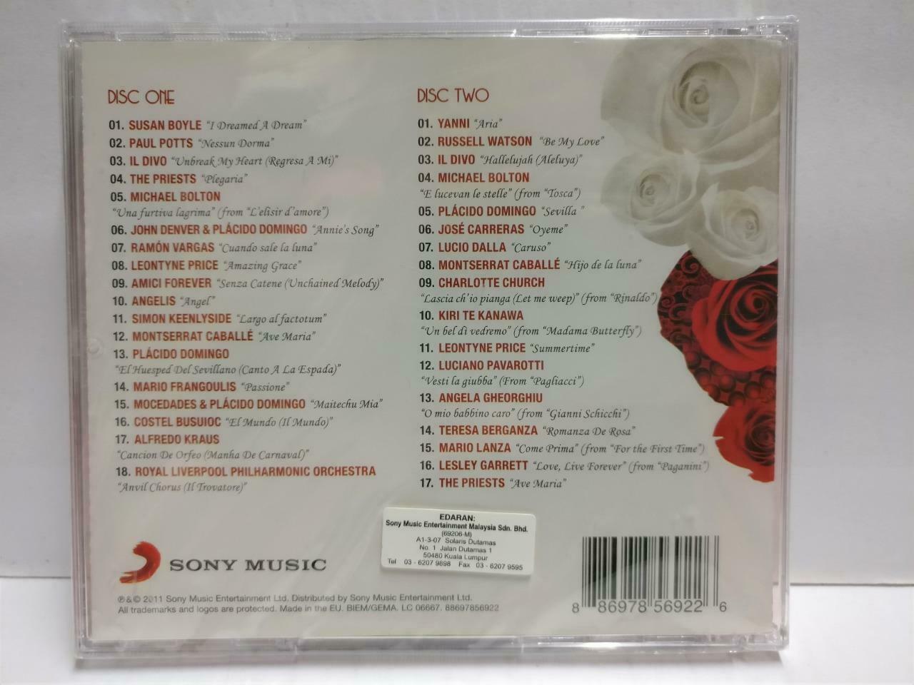New Sealed Various Artists Yanni John Denver Il Divo 2011 Malaysia 2x CD (CD941)