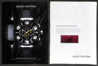 Vintage Louis Vuitton Watch Bags Magazine Sean Connery Print Ad x 8 (P917)