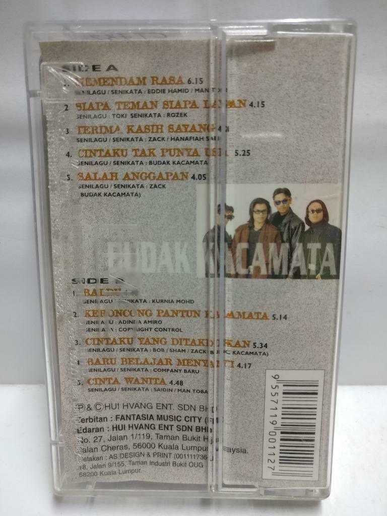 Malay Band Budak Kacamata Terima Kasih Rare Malaysia FMC Melayu Cassette CT732