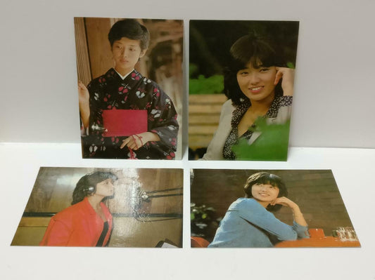 Vintage Japan Japanese Momoe Yamaguchi 山口百恵 Colour Photo Card x4 Lot F/S (P204)