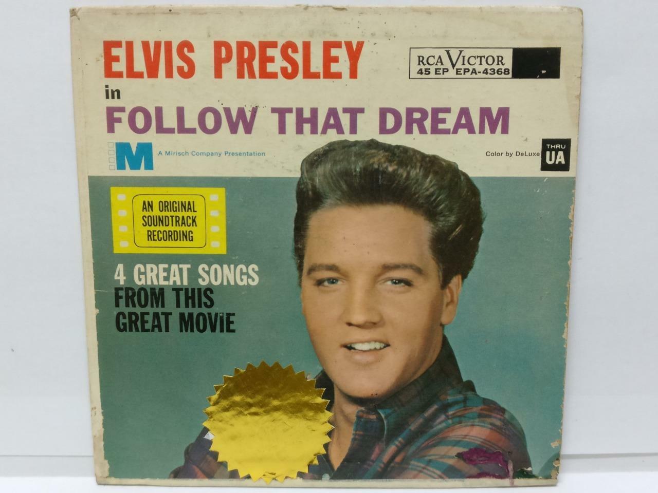 Elvis Presley Follow That Dream OST 1962 Germany 7" English EP  (EP065)