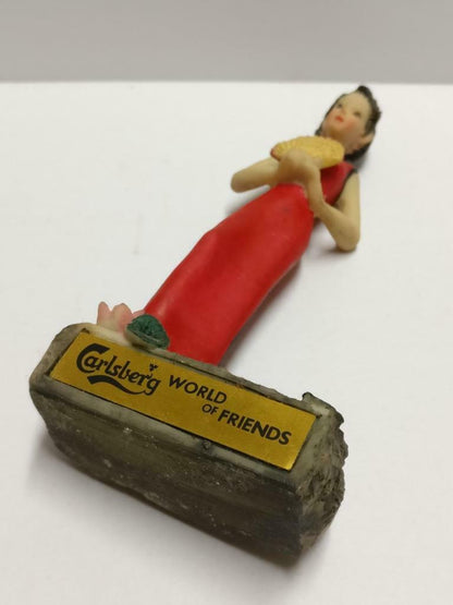 Unused Vintage Carlsberg Promo China Cheongsam Lady Lighter Display (A2154) *2