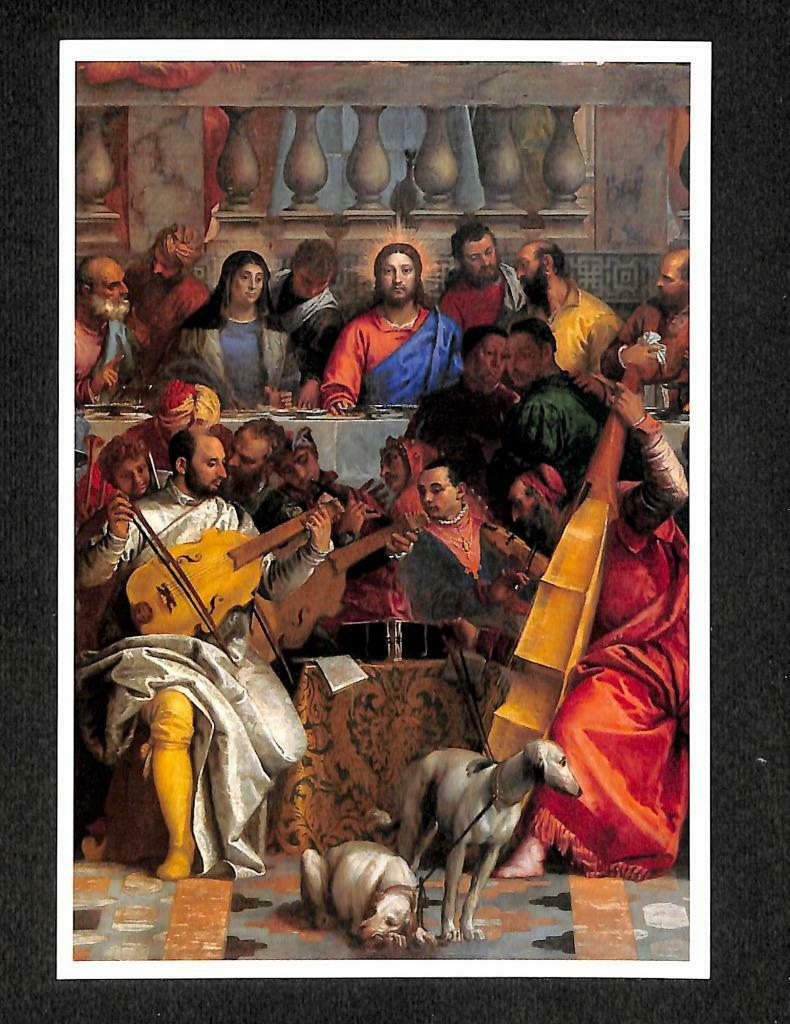 LUCKYPIGEON The Marriage Feast Of Cana Art Painting Postcard (C1719)