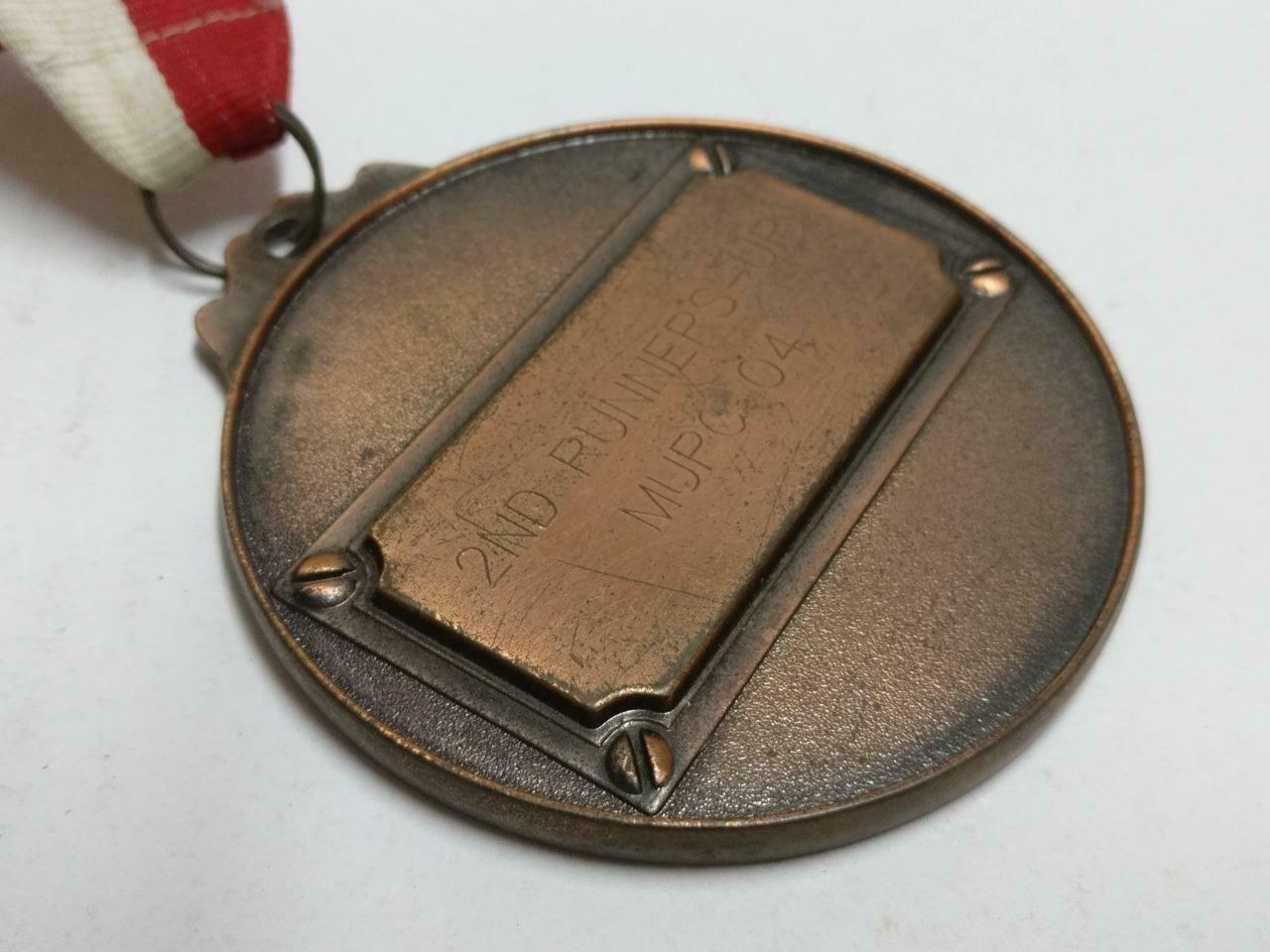 Singapore School Nike 2nd Runners-Up MUPC 04 Medal With Ribbon Strap (C090)