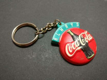 Vintage Australia Timezone Coca Cola Wood Keyring Souvenir Keychain F/S B891