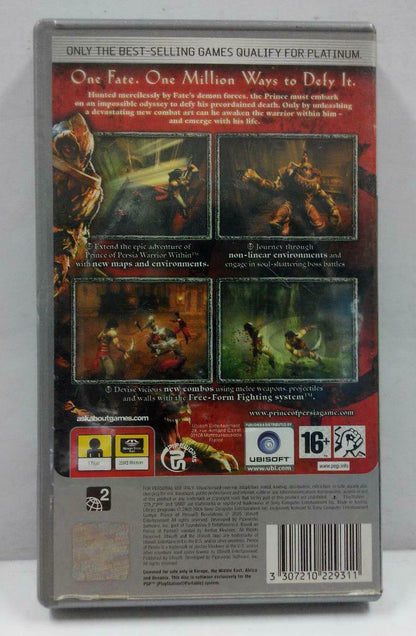 PSP Prince of Persia Revelations 2005 Rare Platinum Europe Game Disc (G102)