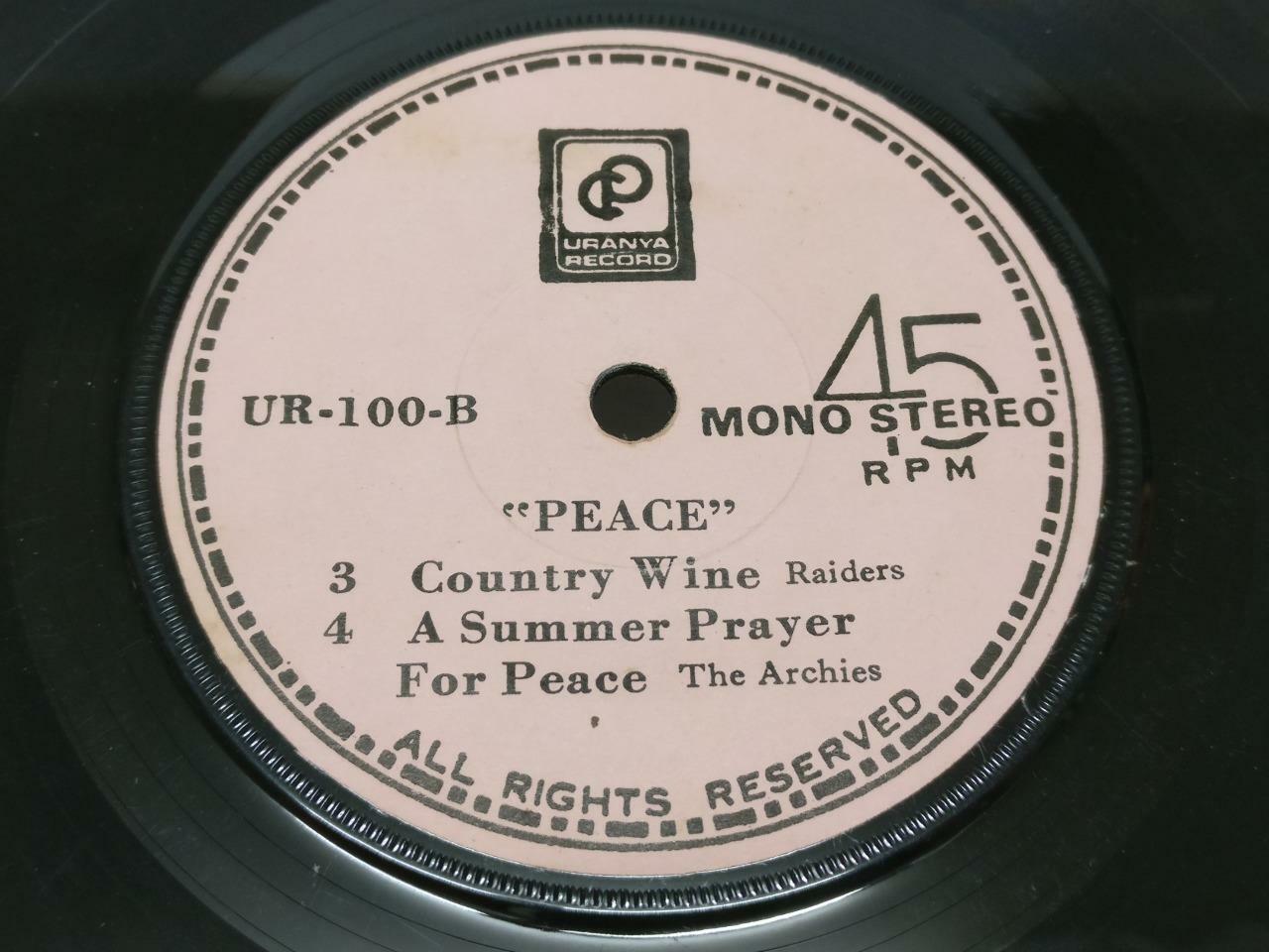 The Archies Raiders Jose Feliciano Rare Cover Label Singapore 7" EP  EP074