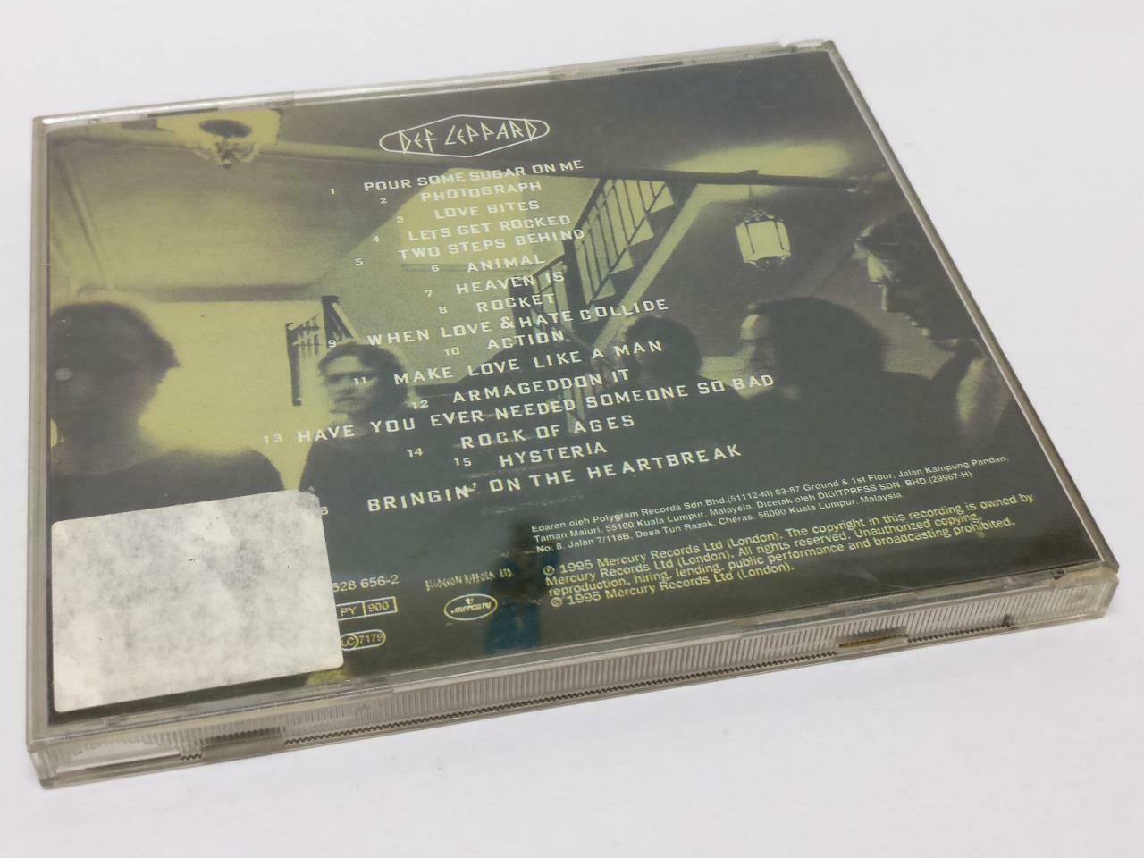 Def Leppard Vault 1995 Rare Malaysia Gold CD  (CD485)